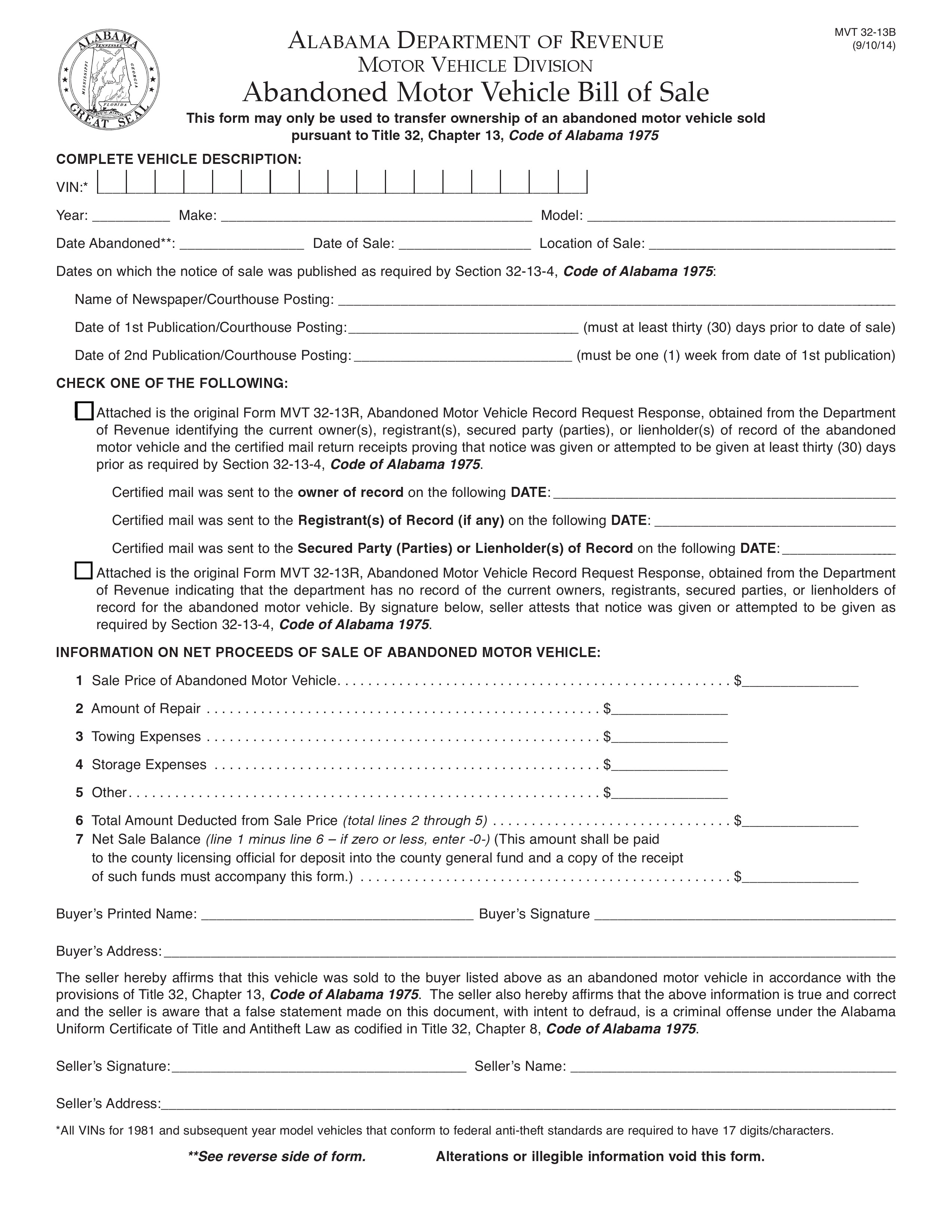 Vehicle Bill Of Sale Template Fillable Pdf Shatterlioninfo Motor 